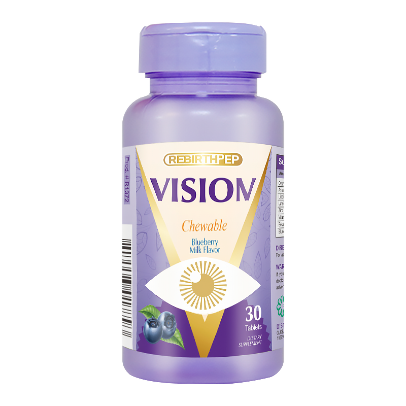 Vision Chewable Blueberry Milk Flavor