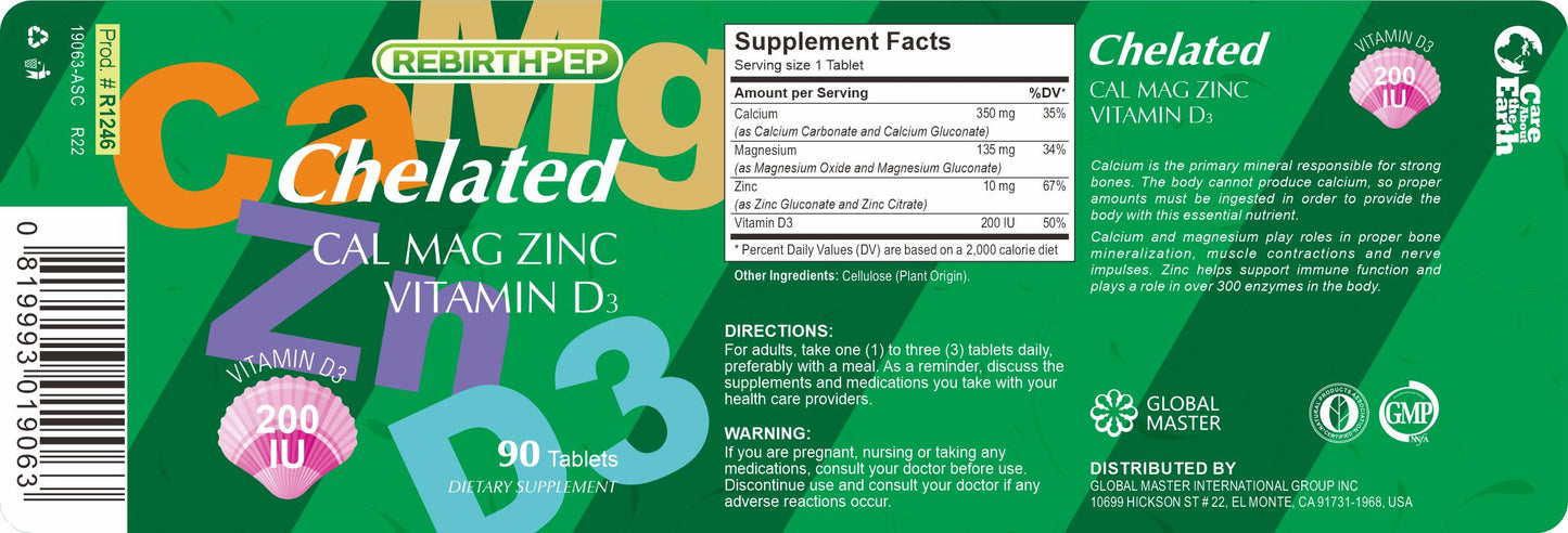 Chelated Cal Mag Zinc D3