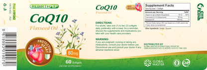 Coenzyme Q-10 60mg with Flaxseed